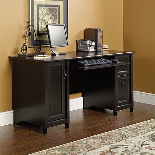 Sauder Edge Water Computer Desk - Estate Black