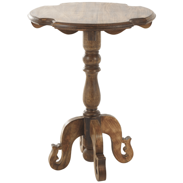 9th & Pike® Traditional Brown Mango Wood Accent Table - image 