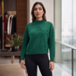 Womens Nanette Lepore Long Sleeve Bow Soutache Sweater - image 2