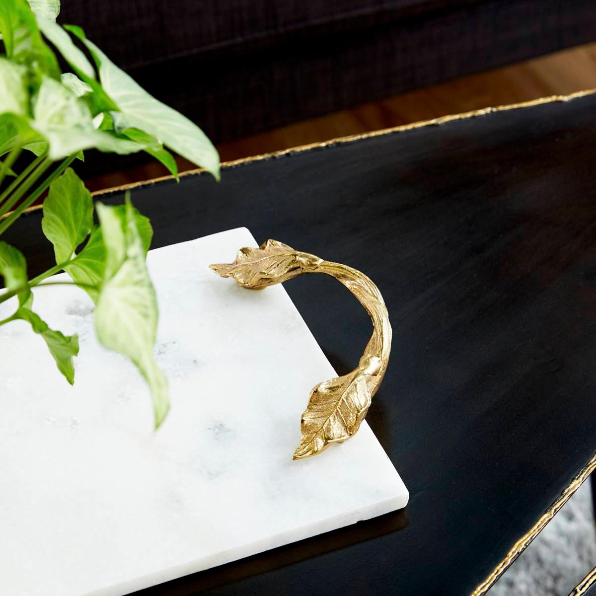 9th & Pike® Natural White Marble Serving Tray