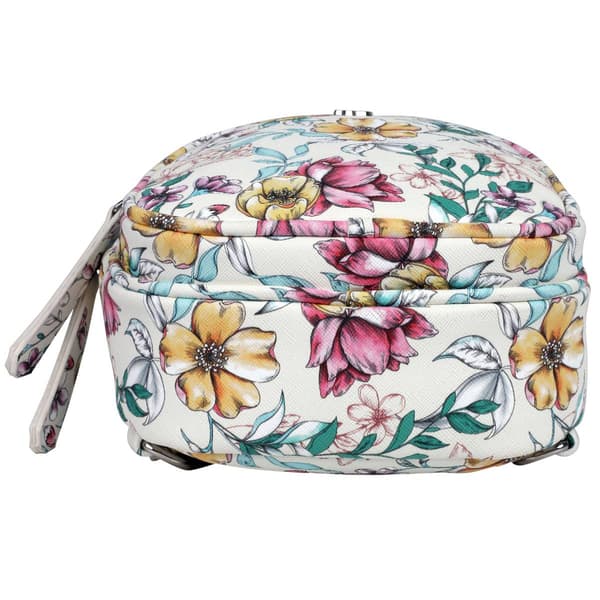Julia Buxton Vegan Leather Floral Sling Backpack
