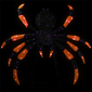 Northlight Black & Orange Lighted Spider Halloween Décor - image 3