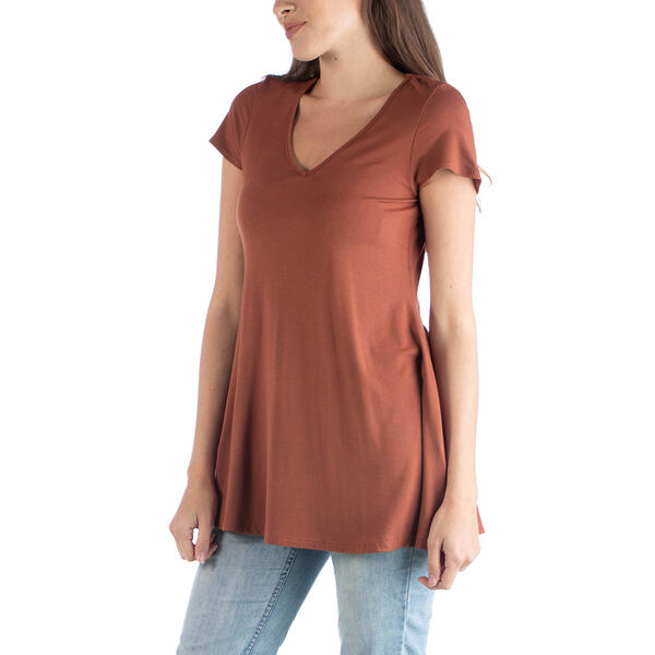 Plus Size 24/7 Comfort Apparel Loose Fit Tunic Top