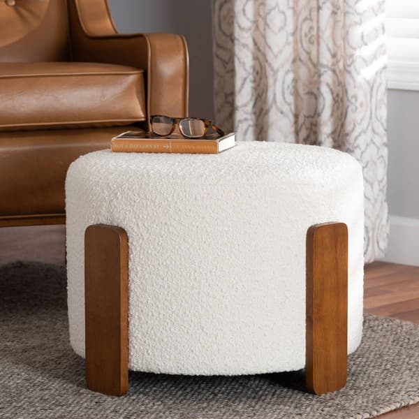 Baxton Studio Finlay Modern Japandi Ottoman