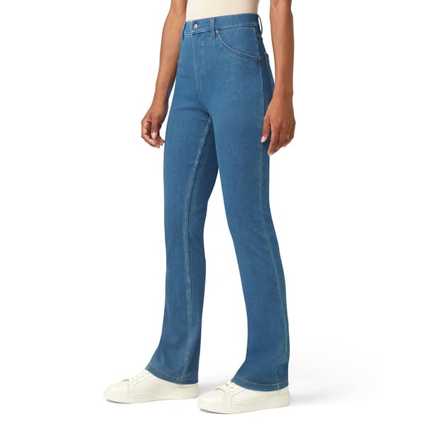Womens HUE® Ultra-Soft Denim Boot Cut Leggings - Medium Wash