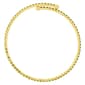 Athra 14kt. Gold over Brass & Light Green Crystal Coil Bracelet - image 2