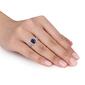 Gemstone Classics&#8482; 10kt. White Gold Lab Created Sapphire Ring - image 5