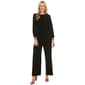 Womens MSK Long Sleeve Rhinestone Trim Side Tie Jumpsuit - image 1