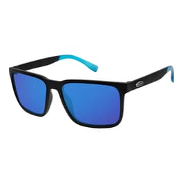 Surf N Sport Men's Team Polarized Wayfarer Sunglasses, Clear