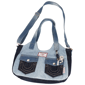 True Religion Color Block Denim Soft Satchel - image 8
