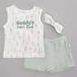 Toddler Girl René Rofé® 3pc. Dad''s Best Bud Tank Top & Skort Set - image 2