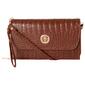 Womens Sasha Croco Flap Over Wallet On A String - image 1