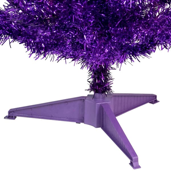 Northlight Seasonal 4ft. Purple Artificial Tinsel Christmas Tree