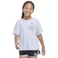 Girls (7-16) adidas(R) Heather Drop Shoulder Blooming Sports Tee - image 1