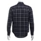 Mens Rainforest Polyester Flannel Shirt - Navy Plaid - image 3