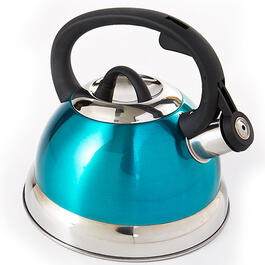 Farberware Bella Water Kettle, Whistling Tea Pot, Black, Works for All  Stovetops