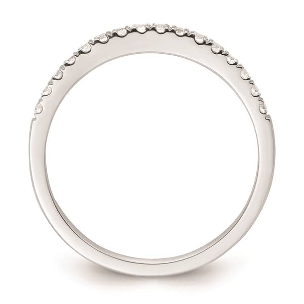 Pure Fire 14kt. White Gold Lab Grown Diamond Polish Wedding Band