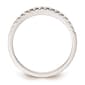 Pure Fire 14kt. White Gold Lab Grown Diamond Polish Wedding Band - image 2
