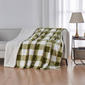 FreshFolds Kinsley Reversible Velvet Checkered & Sherpa Blanket - image 1