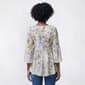 Plus Size Floral & Ivy 3/4 Sleeve Floral Pleater Blouse - image 2