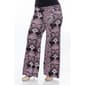Plus Size White Mark Printed Palazzo Pants - Black/Fuchsia - image 3