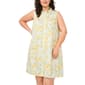 Plus Size MSK S/L Print Challis Shirtdress - image 1