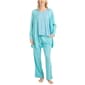 Plus Size MUK LUKS(R)  3pc. Anything Pajama Set - Teal Paisley - image 1