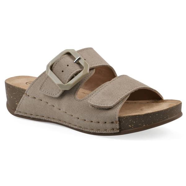 Womens White Mountain Fearful Slide Sandals