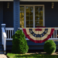 Northlight Tea-Stained Pleated USA Patriotic Bunting Flag - image 2