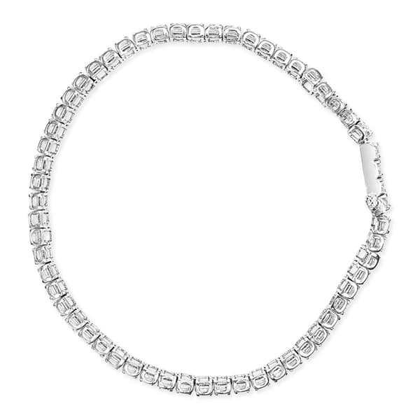 Haus of Brilliance Sterling Silver 1ctw. Diamond Link Bracelet