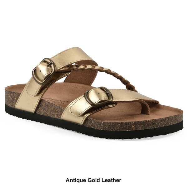 Womens White Mountain Hammy Footbed Sandals