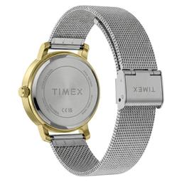 Womens Timex® Silver-Tone Mesh Bracelet Watch - TW2Y48800JT