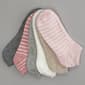 Womens Cuddl Duds 6pk. Breton Stripe Low Cut Socks - image 1