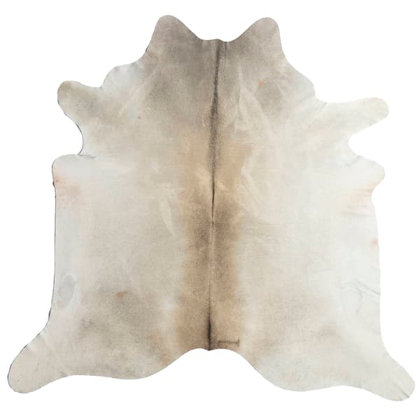 Rugs America&#40;tm&#41; Hand Curated Beigish Grey Cowhide Area Rug - image 