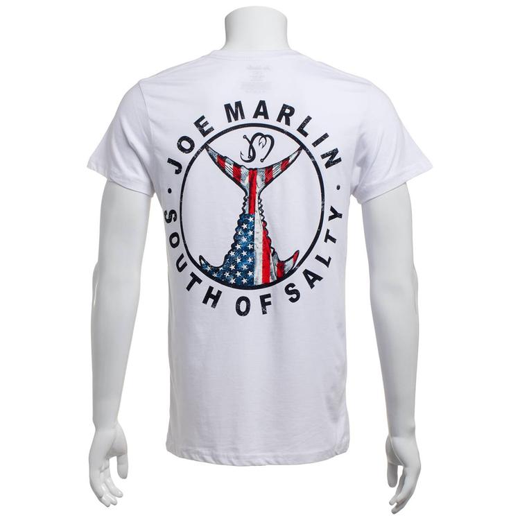 Mens Joe Marlin Americana South of Salty Tee