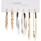 Design Collection Silver Multi Textured  Polished Earrings - image 1