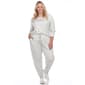 Plus Size White Mark Two Piece Pants Set - image 1