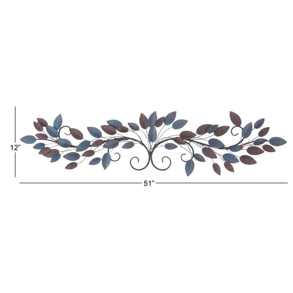 9th & Pike&#174; Distressed Leaves Wall Art