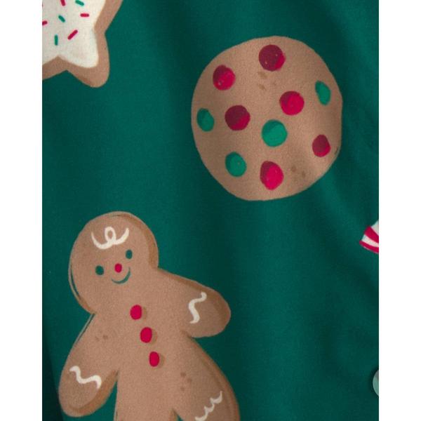 Toddlers Carter''s® 2pc. Christmas Gingerbread Fleece Pajama Set