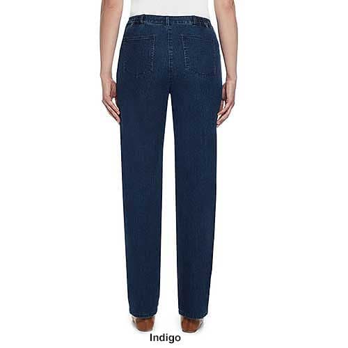 Womens Ruby Rd. Key Items Classic Side Elastic Jeans