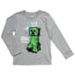 Boys (8-20) Minecraft Long Sleeve Tee - Grey - image 1
