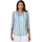 Womens Ruby Rd. Must Haves II Knit Candy Stripe Top - image 1