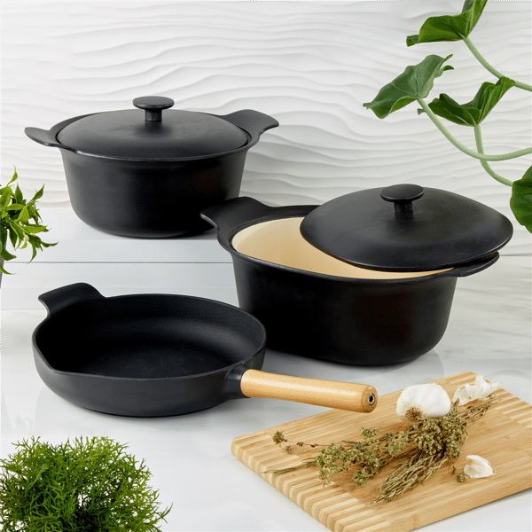 BergHOFF Ron Cast Iron 11in. 5.5qt. Dutch Oven with Lid
