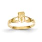 Gold Classics(tm) Thin 14kt. Polished Claddagh Ring - image 1
