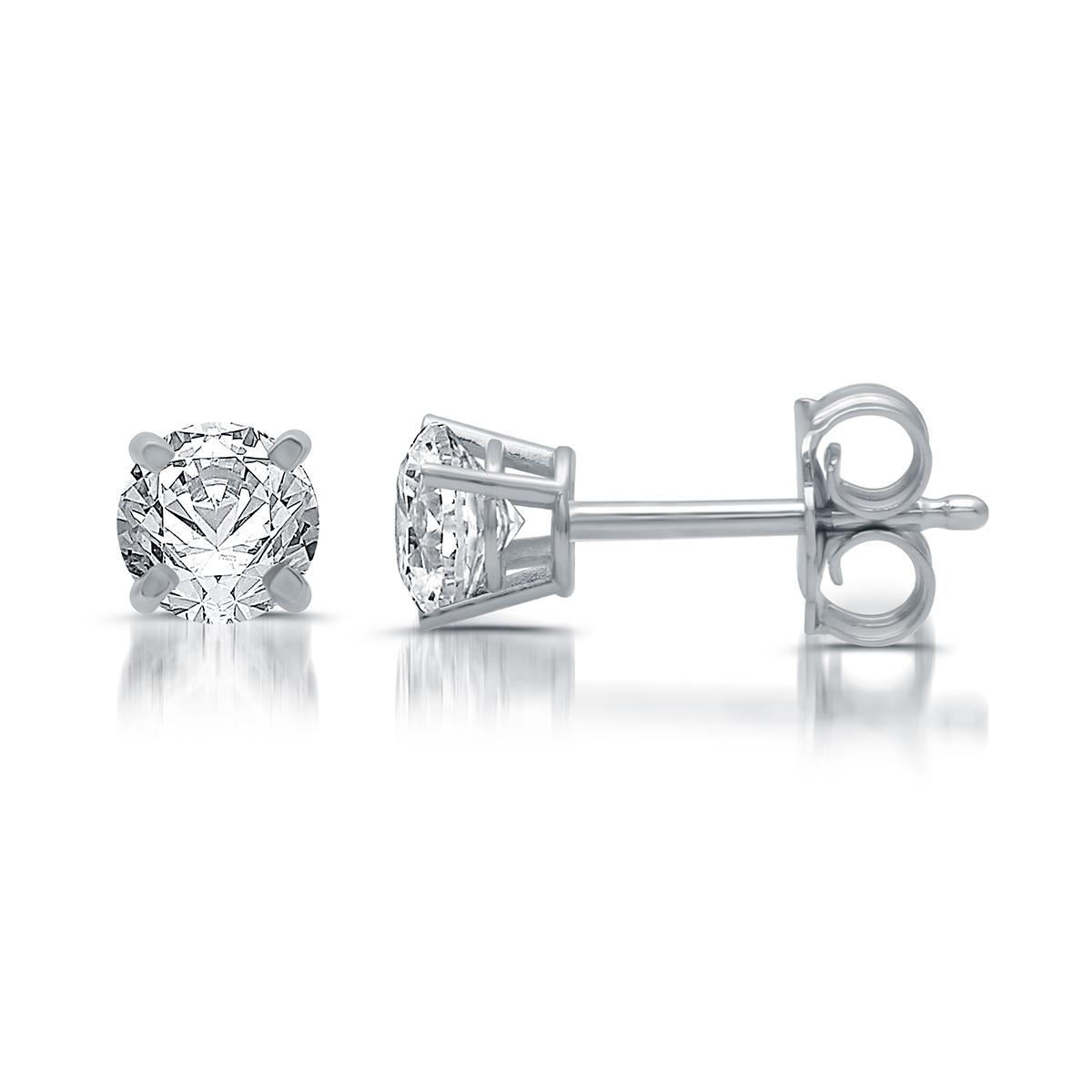 Nova Star® 1ctw. Lab Grown Diamond Prong Set Stud Earrings