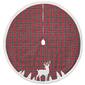 Dyno Seasonal 48in. Plaid Deer Applique Tree Skirt - image 1