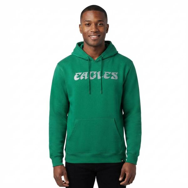 Mens Fanatics Philadelphia Eagles Distressed Vintage Logo Hoodie