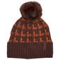 Womens Calvin Klein Grid Knit Pom Hat - image 1
