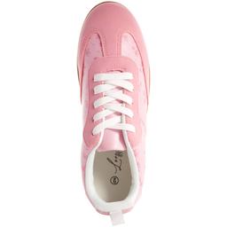 Womens Love 83 Pink Floral Fashion Sneakers