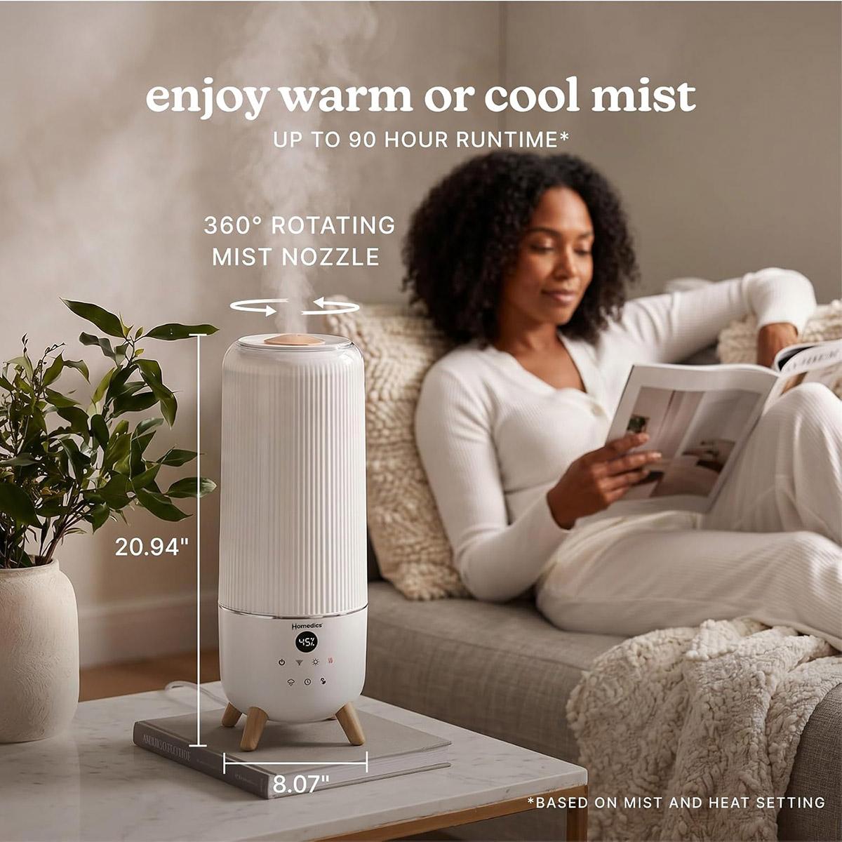HoMedics 2.0 gallon warm/cool mist humidifier
